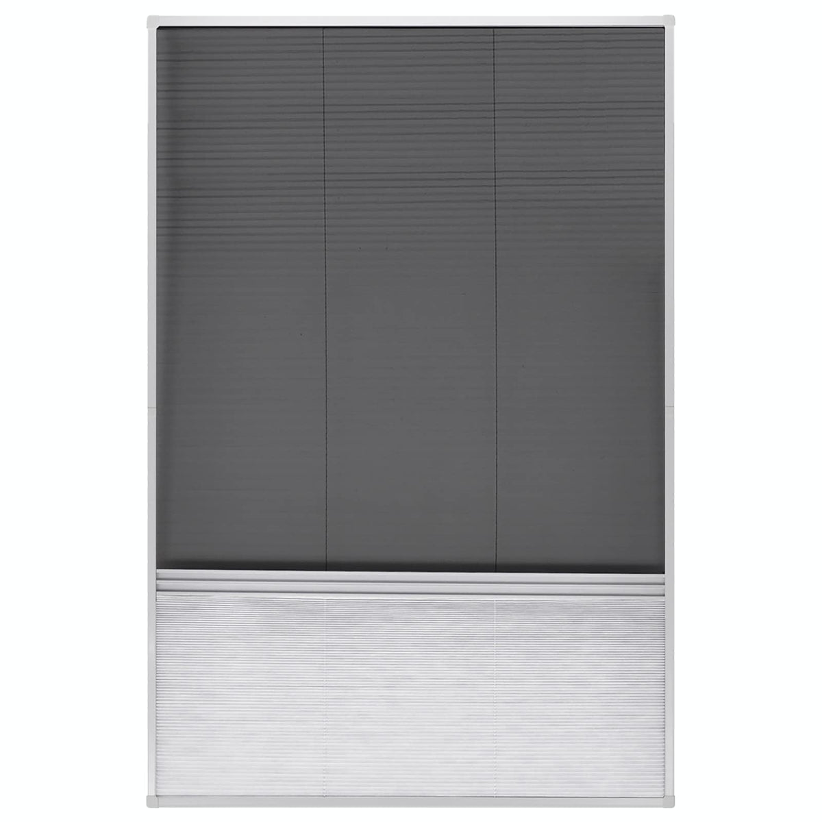 Insektenschutz-Plissee für Fenster Jalousie Aluminium 80x120 cm