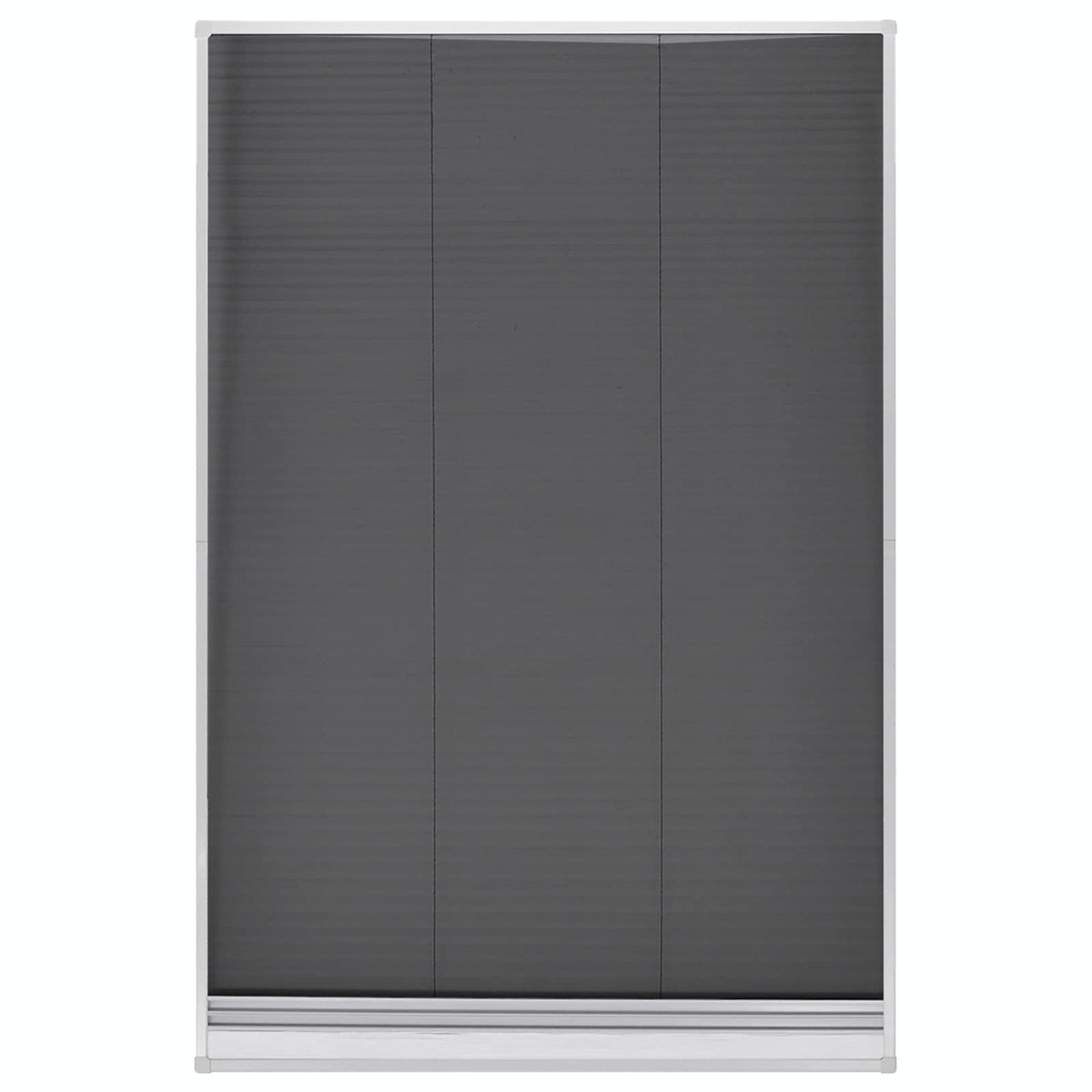 Insektenschutz-Plissee für Fenster Jalousie Aluminium 80x120 cm