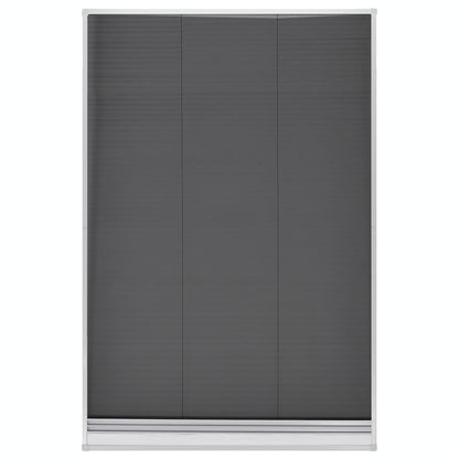 Insektenschutz-Plissee für Fenster Jalousie Aluminium 80x120 cm