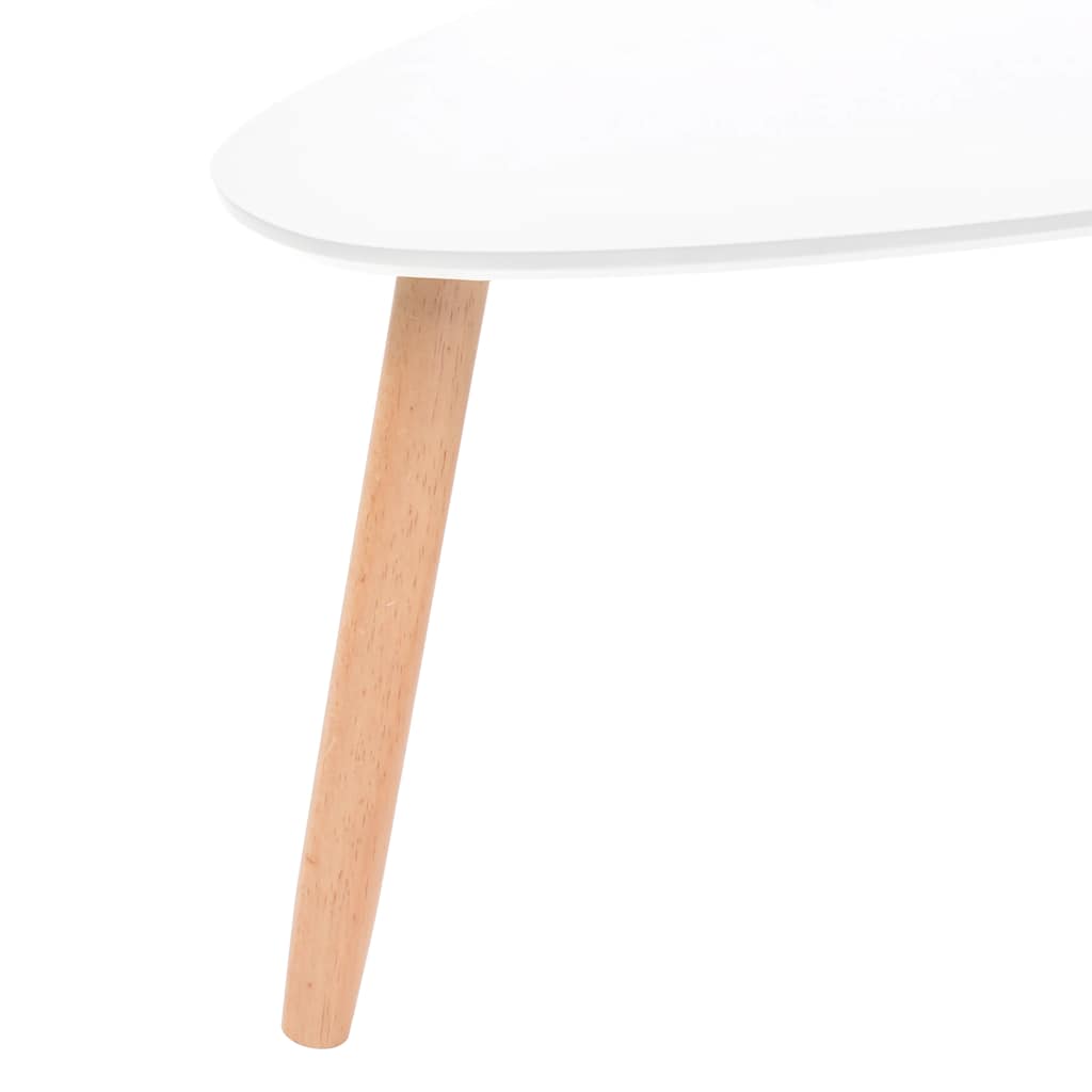 2-piece coffee table set solid pine white