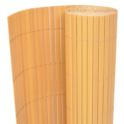 Gartenzaun Doppelseitig PVC 90×300 cm Gelb