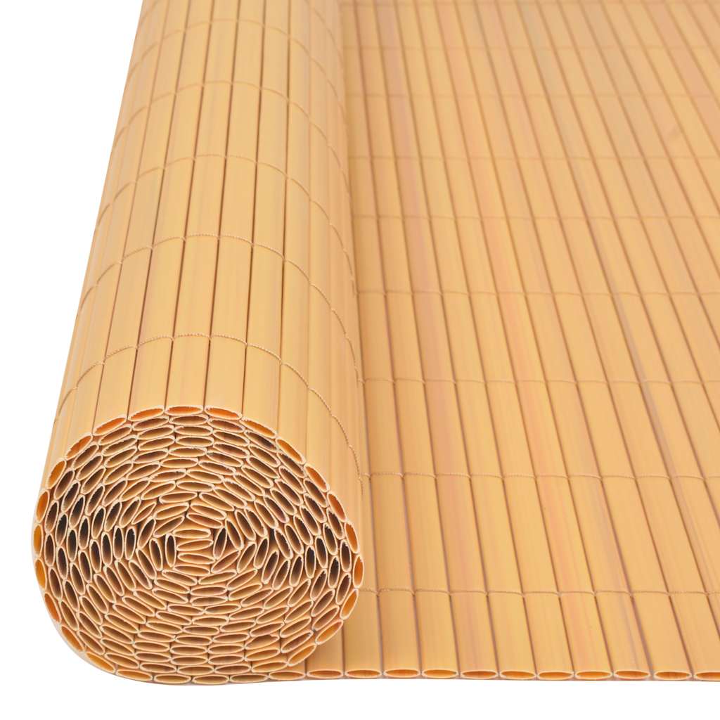 Gartenzaun Doppelseitig PVC 90×300 cm Gelb
