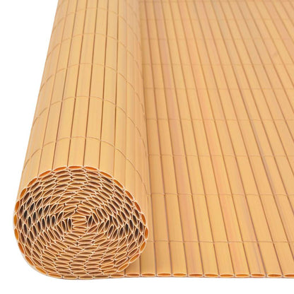 Gartenzaun Doppelseitig PVC 90×300 cm Gelb