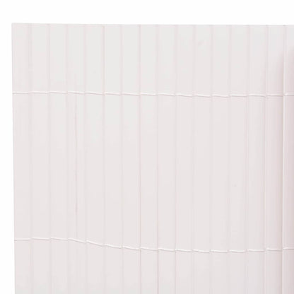 Gartenzaun Doppelseitig 90×500 cm Weiß