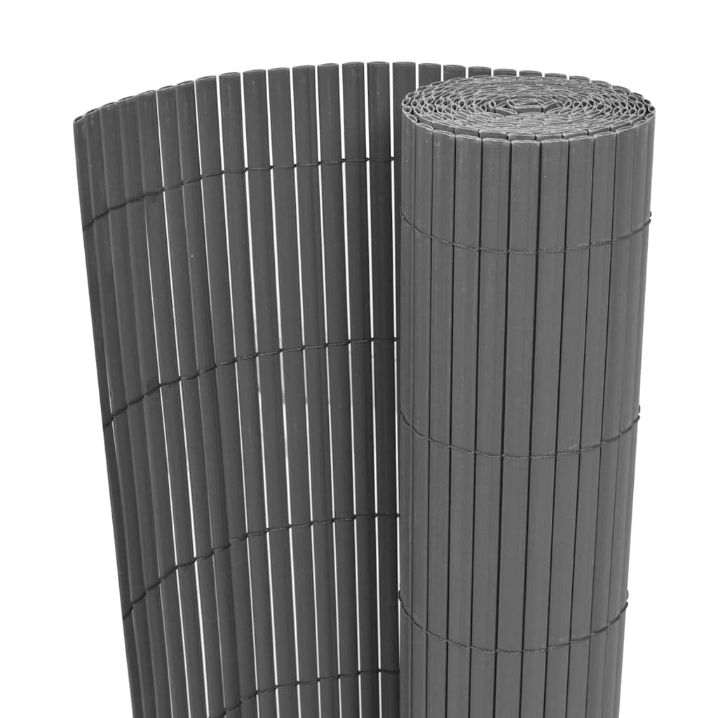 Gartenzaun Grau 150 x 300 cm PVC