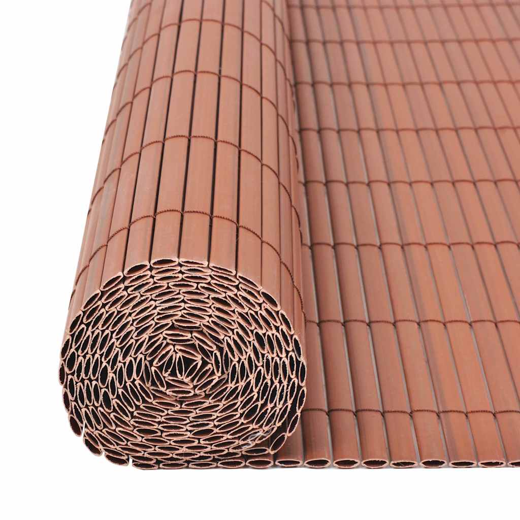 Gartenzaun Braun 150 x 500 cm PVC