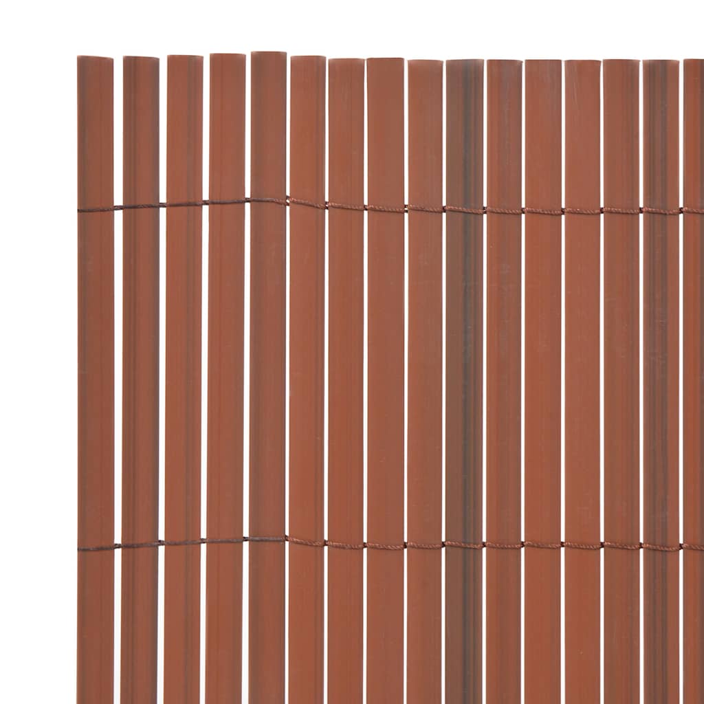 Gartenzaun Braun 150 x 500 cm PVC