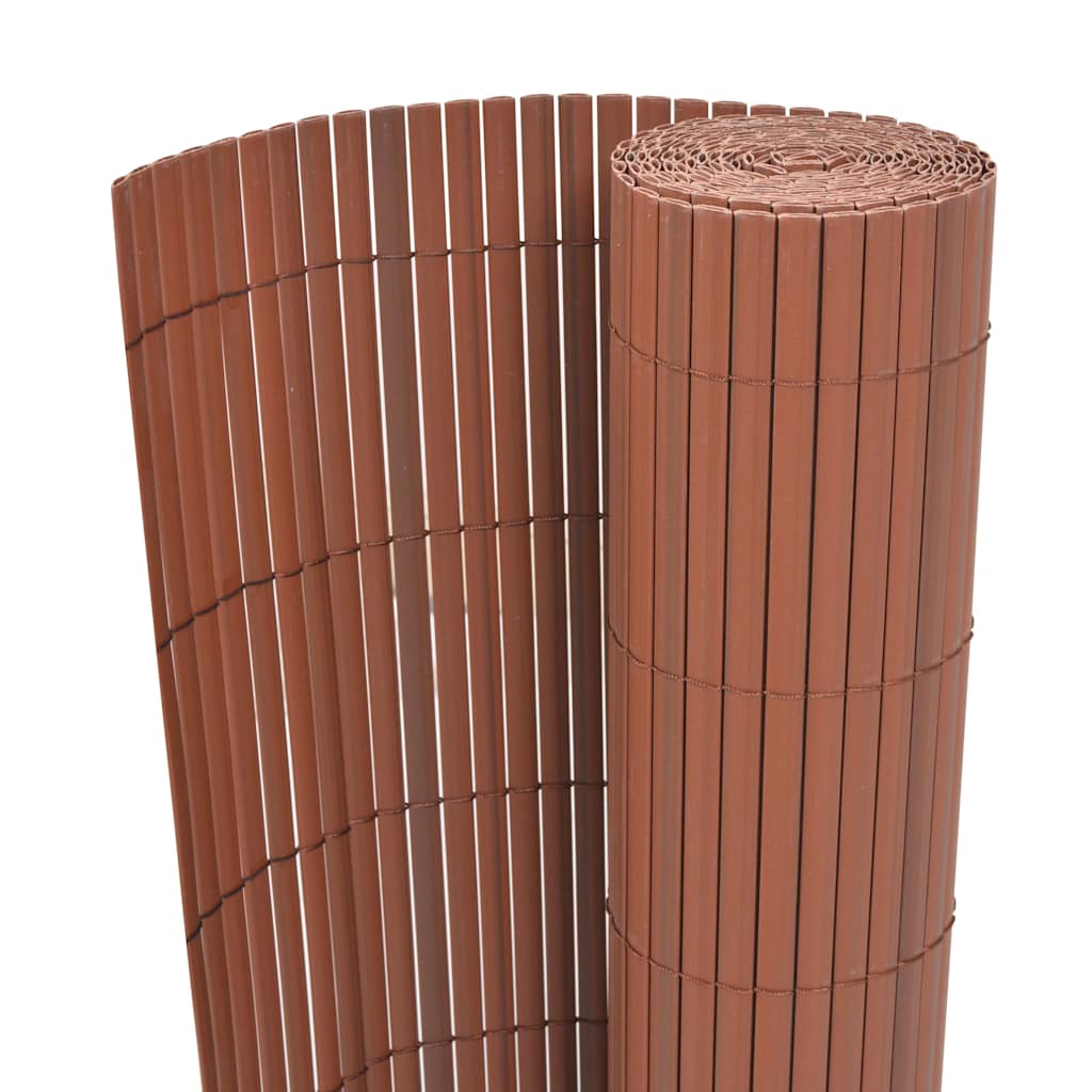 Gartenzaun Braun 150 x 500 cm PVC