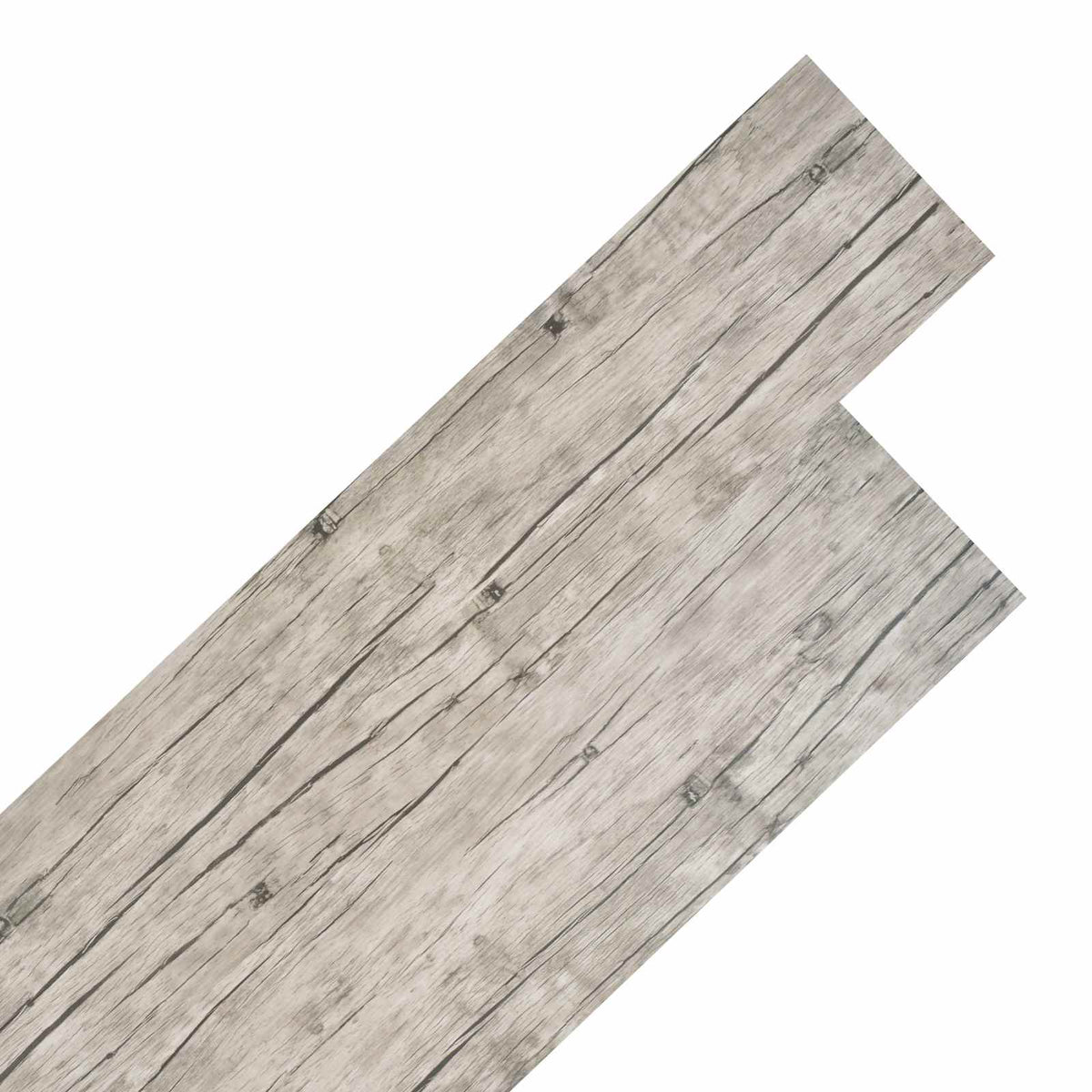 Bodenplanken Gewaschenes Eichenholz 5,26 m² 18 stk. PVC