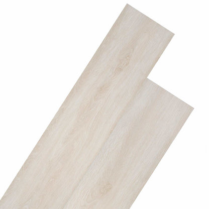 Bodenplanken Eiche klassisch weiß 5,26 m² 18 stk. PVC