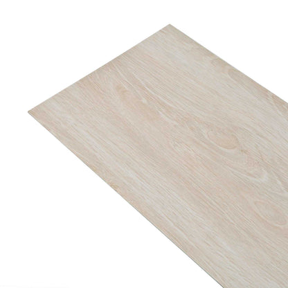 Bodenplanken Eiche klassisch weiß 5,26 m² 18 stk. PVC