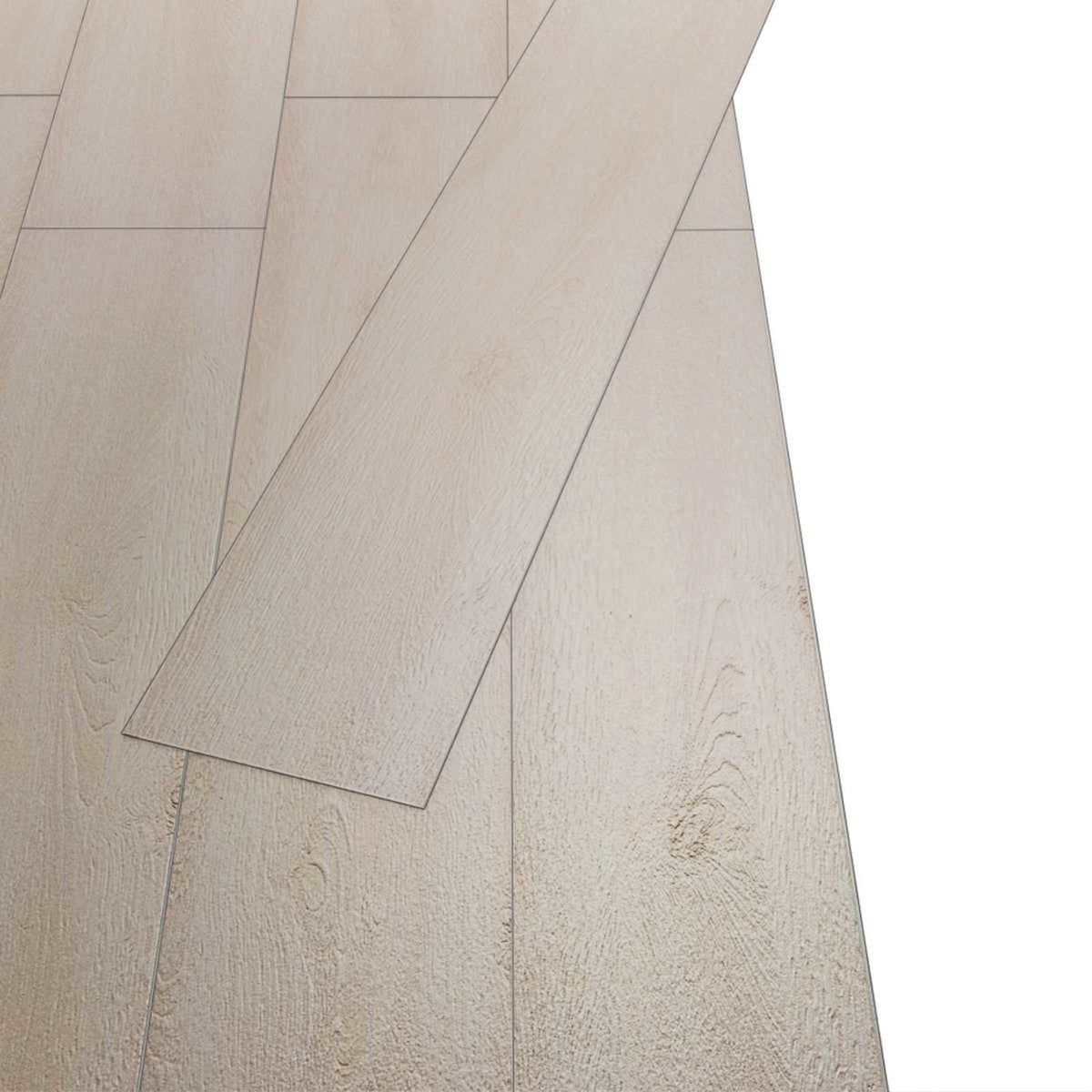 Bodenplanken Eiche klassisch weiß 5,26 m² 18 stk. PVC