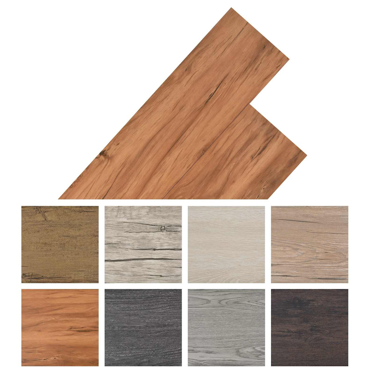 Bodenplanken Natürliche Ulme 5,26 m² 18 stk. PVC