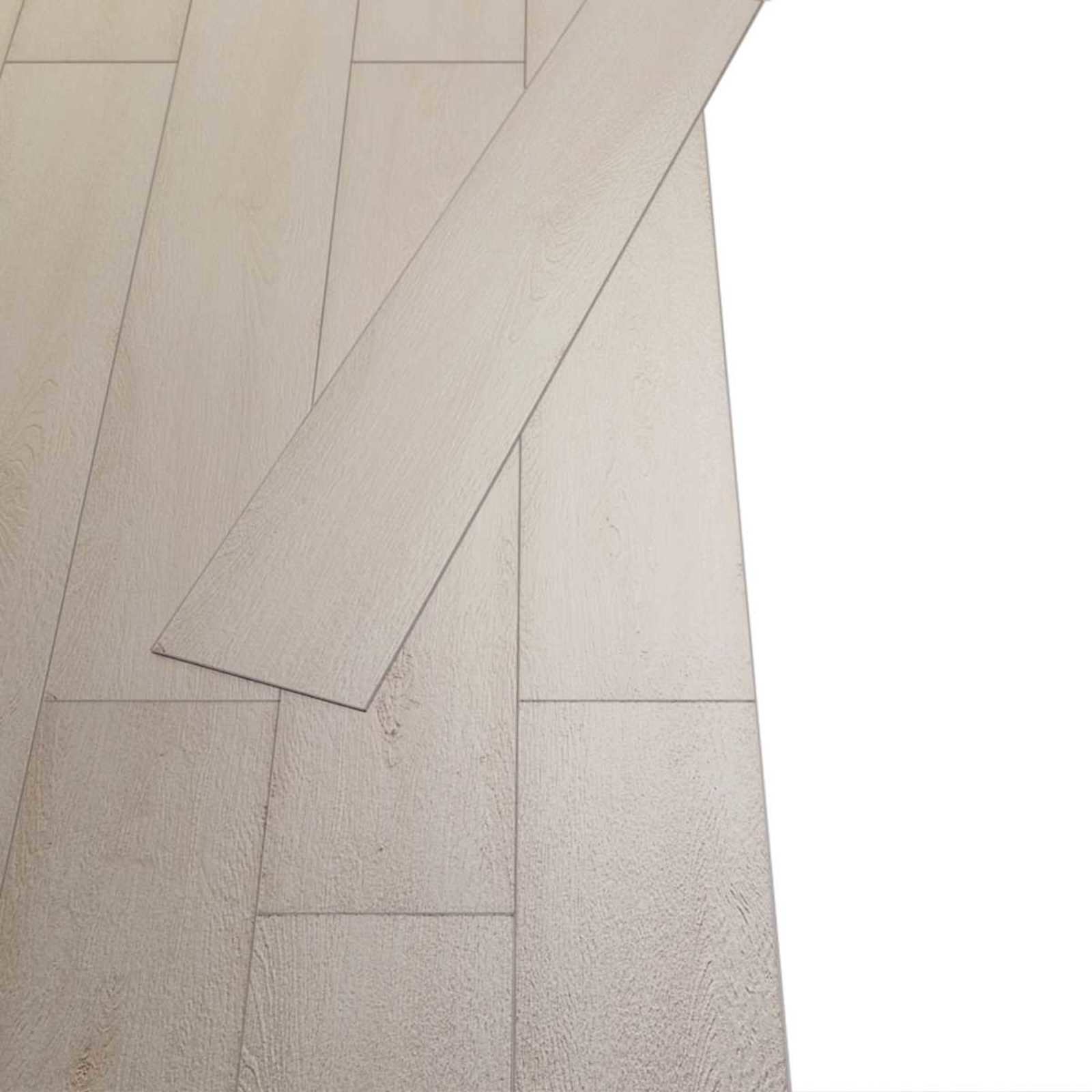Bodenplanken Eiche Klassik Weiß 5,02 m² 36 Stk. PVC