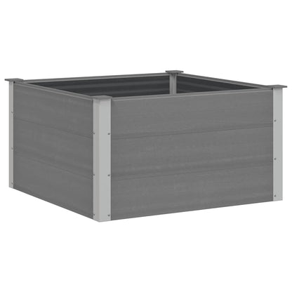 Garten-Hochbeet WPC 100 x 100 x 54 cm Grau