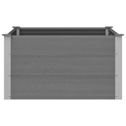 Garten-Hochbeet WPC 100 x 100 x 54 cm Grau