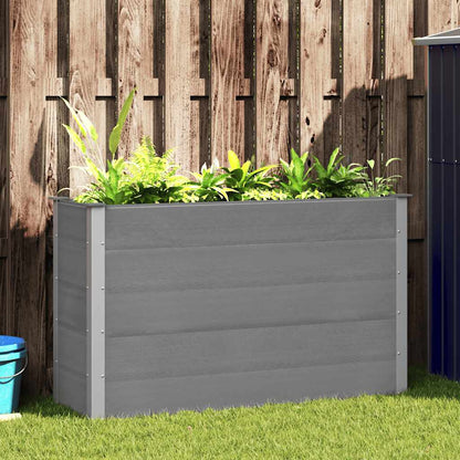 Garten-Hochbeet WPC 150 x 50 x 91 cm Grau