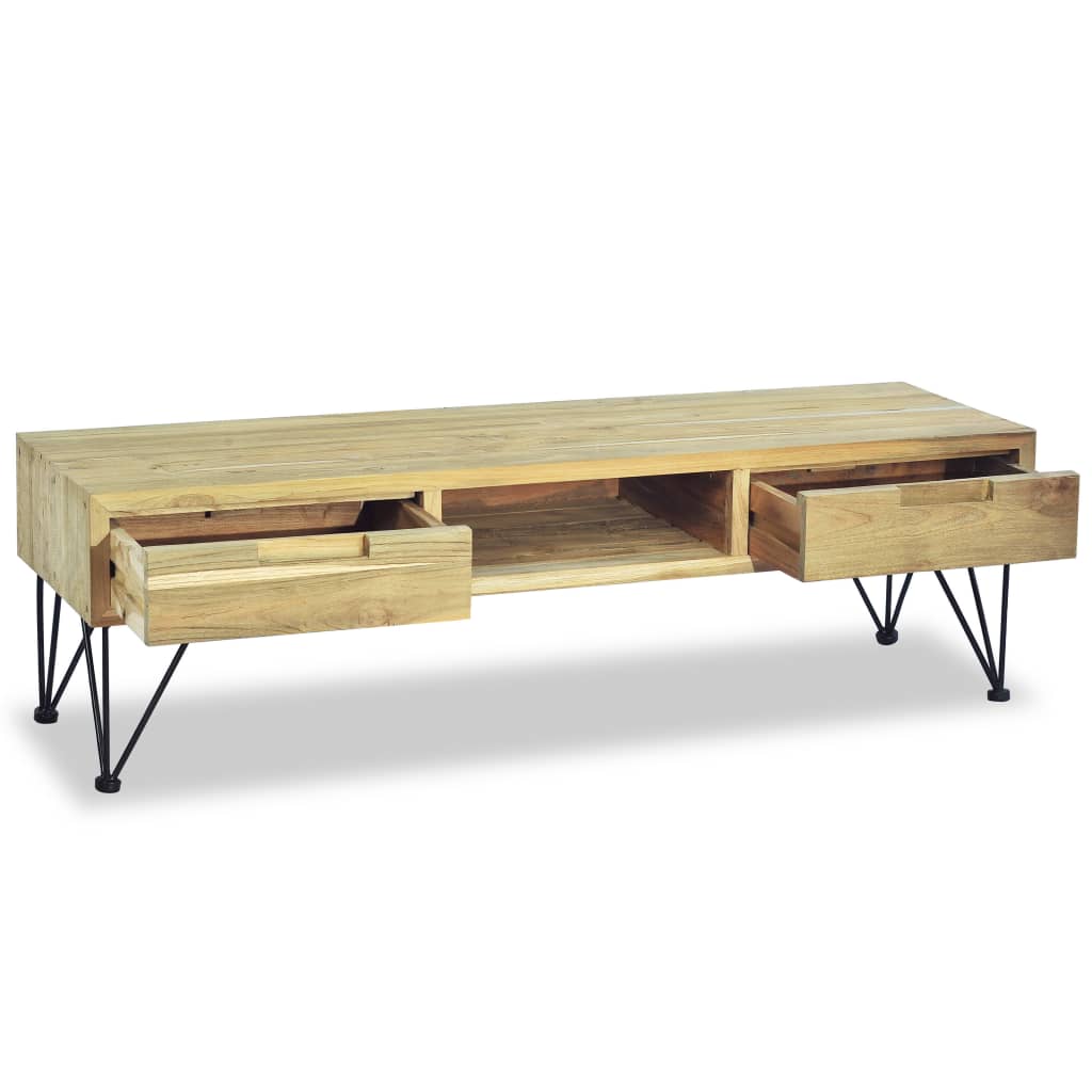 TV-Schrank 120 x 35 x 35 cm Teak Massiv