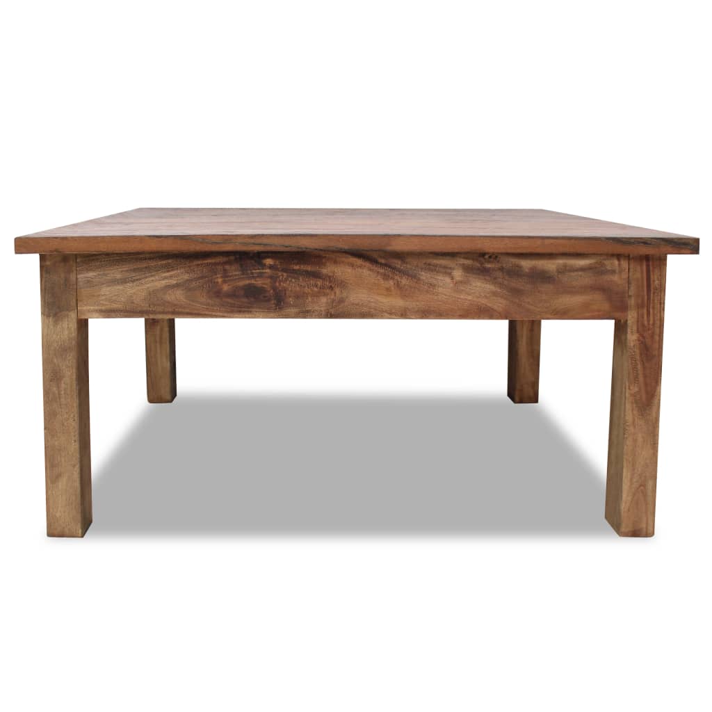 Table basse en acajou massif 98x73x45 cm