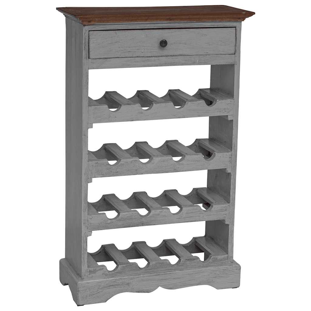 Weinregal Massives Mahagoniholz 55x23x85 cm
