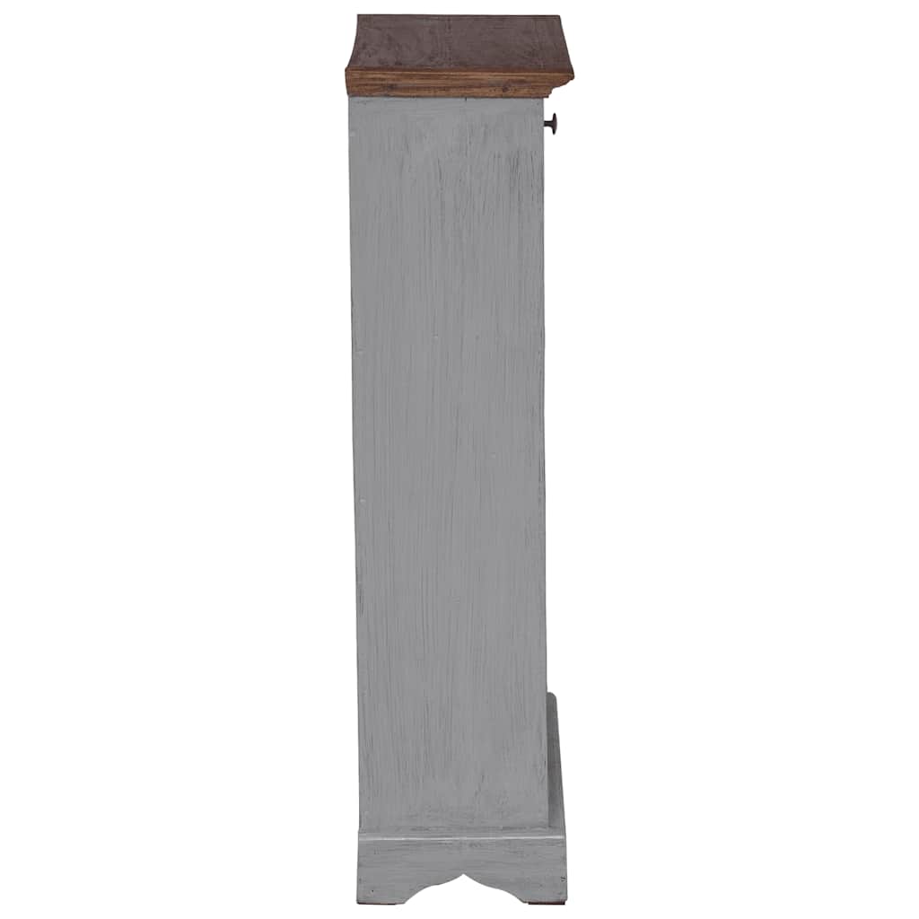 Weinregal Massives Mahagoniholz 55x23x85 cm