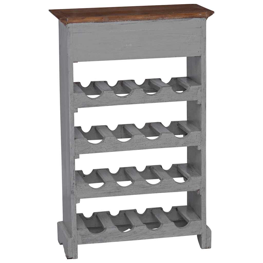Weinregal Massives Mahagoniholz 55x23x85 cm