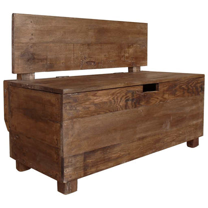 Sitzbank Massives Mahagoniholz 86x40x60 cm