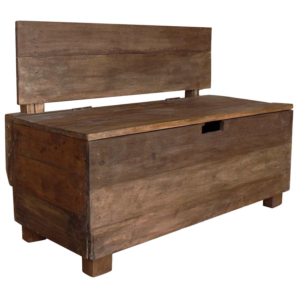 Sitzbank Massives Mahagoniholz 86x40x60 cm