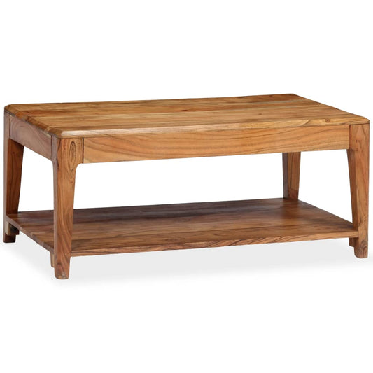 Table basse en bois massif 88x50x38 cm