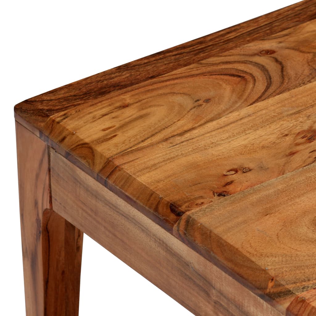 Table basse en bois massif 88x50x38 cm