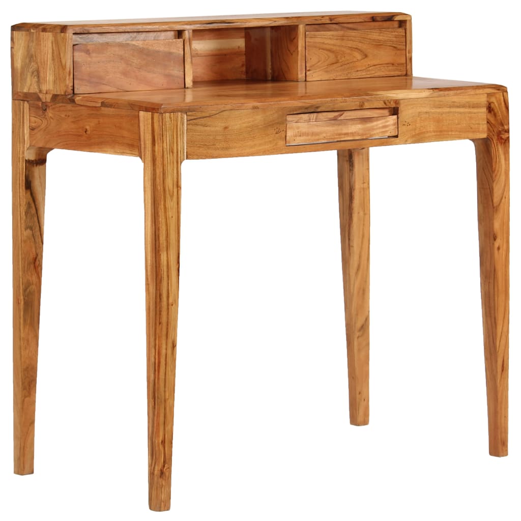 Schreibtisch mit Schubladen Massivholz 88 x 50 x 90 cm