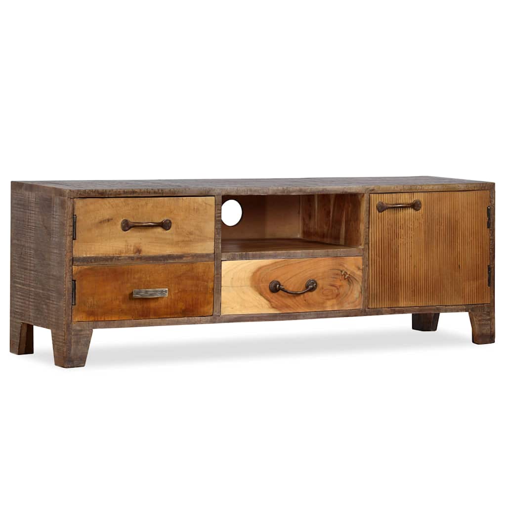 TV-Schrank Massivholz Vintage 118x30x40 cm