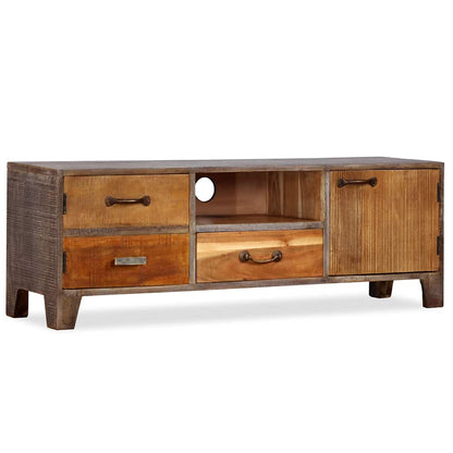 TV-Schrank Massivholz Vintage 118x30x40 cm