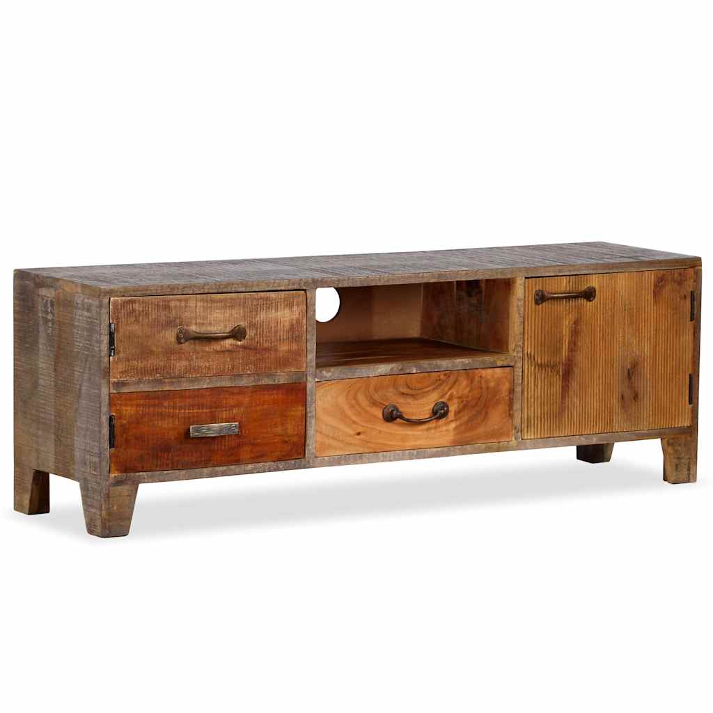 TV-Schrank Massivholz Vintage 118x30x40 cm