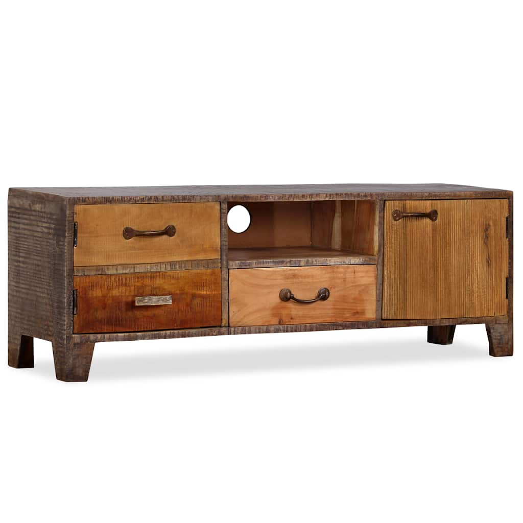 TV-Schrank Massivholz Vintage 118x30x40 cm