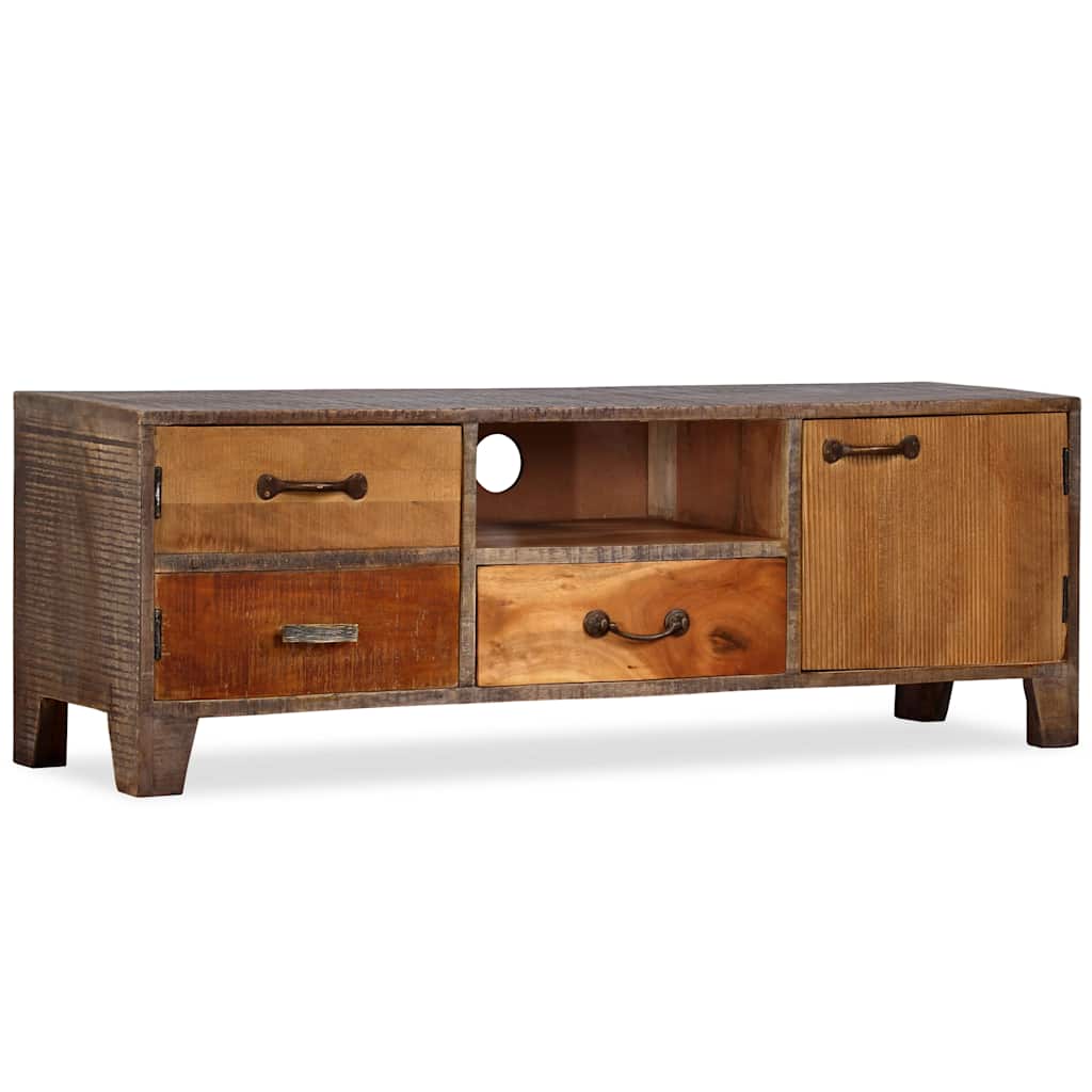 TV-Schrank Massivholz Vintage 118x30x40 cm