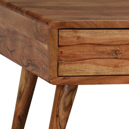 Couchtisch mit Schublade Massivholz Geschnitzt 100x50x40 cm