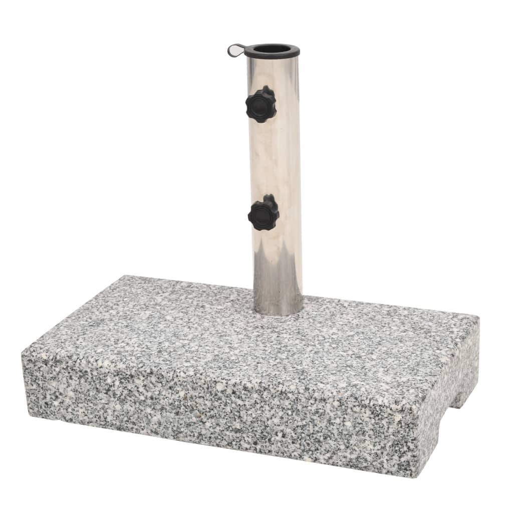 Pied de parasol granit rectangulaire 25 kg