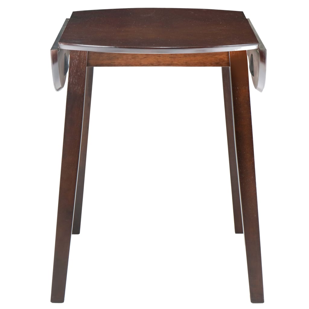 Table à manger pliante ronde en MDF marron