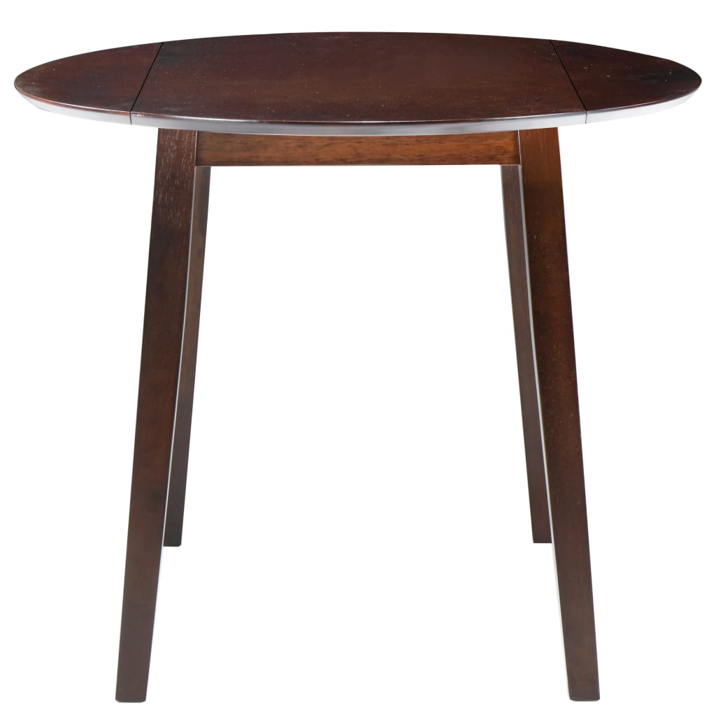 Table à manger pliante ronde en MDF marron