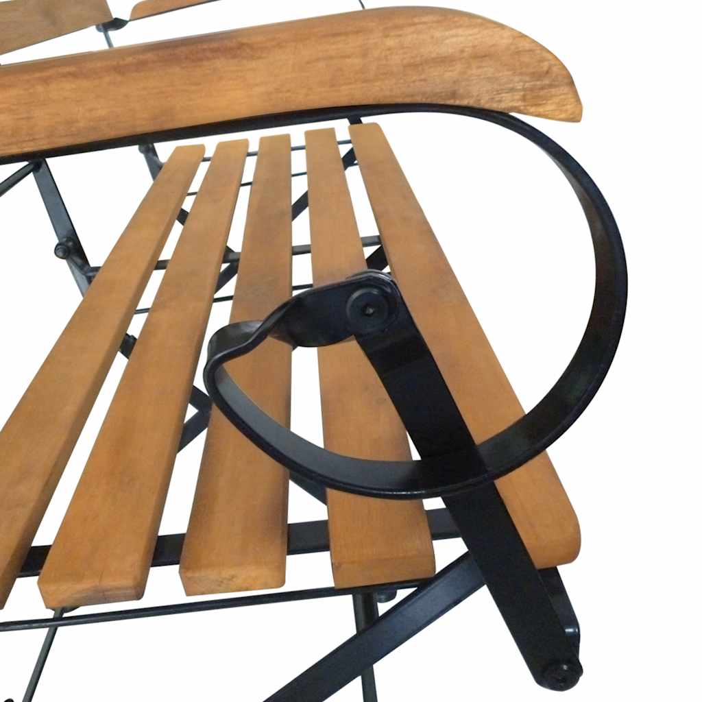 Gartenbank Klappbar 112 cm Massivholz Akazie