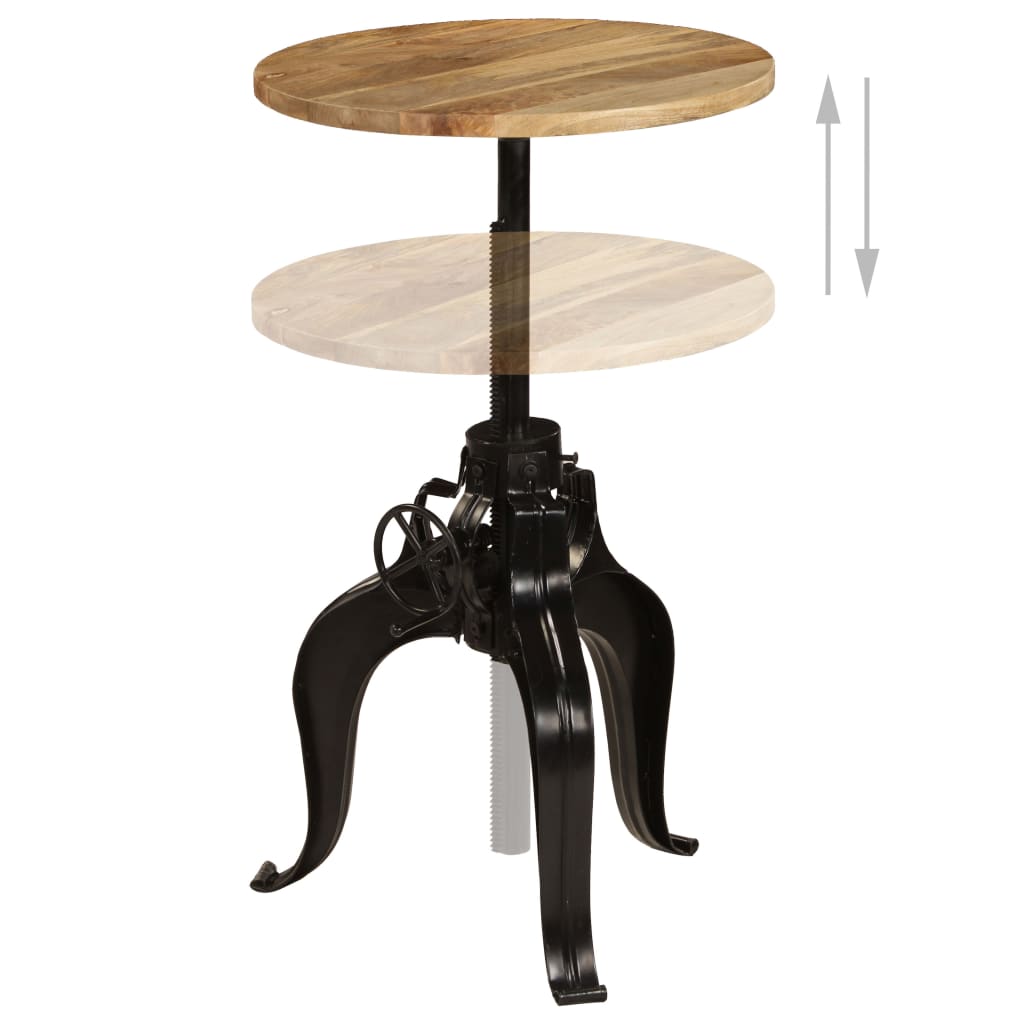Bartisch Massivholz Mango 60×(76-110) cm