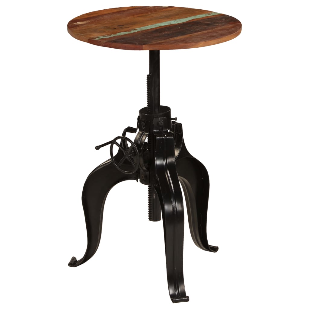 Bartisch Altholz Massiv 60x(76-110) cm
