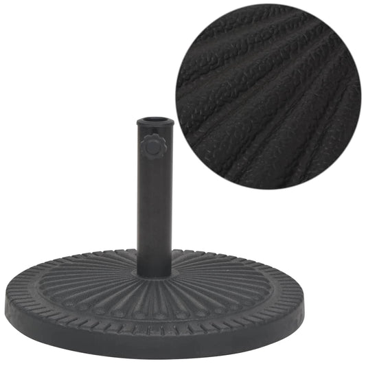 Pied de parasol en résine rond noir 29 kg