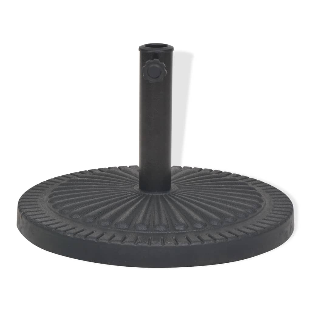 Pied de parasol en résine rond noir 29 kg