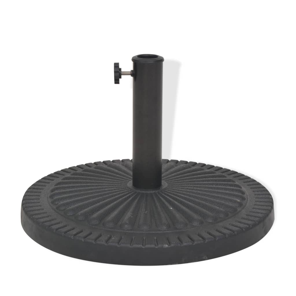 Pied de parasol en résine rond noir 29 kg