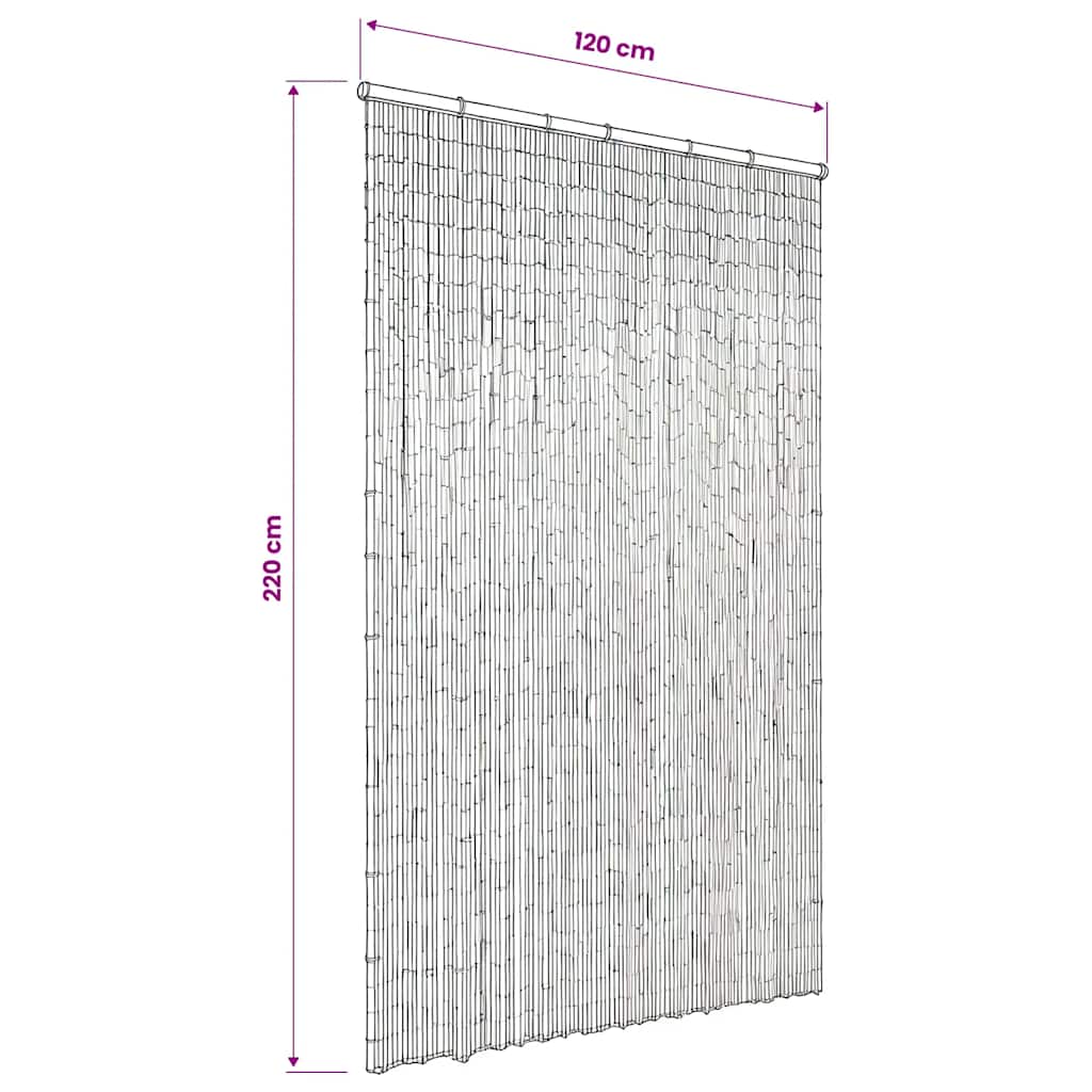 Insektenschutz Türvorhang Bambus 120 x 220 cm