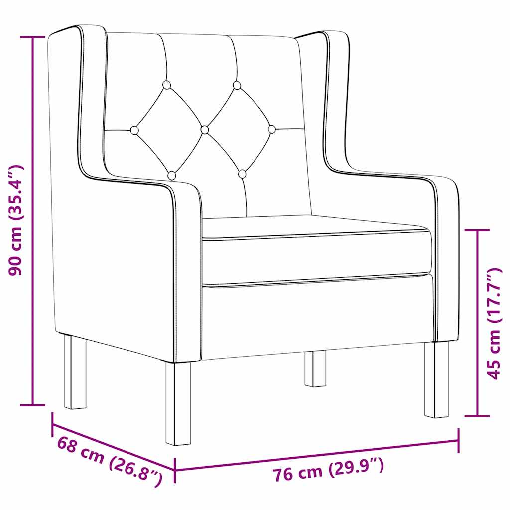 Sessel Grau Stoff