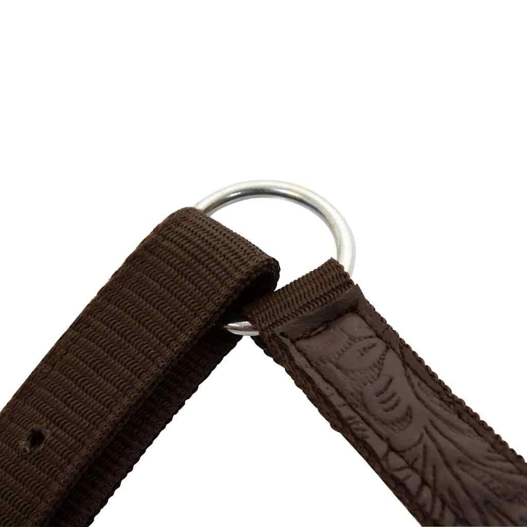 Western-Sattel, Halfter & Brustblatt Echtleder 17" Braun