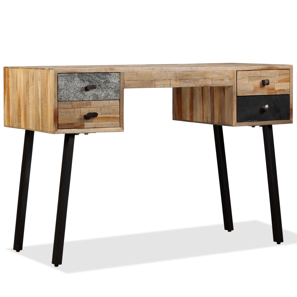 Schreibtisch Wiederverwertetes Teak Massivholz 110 × 50 × 76 cm